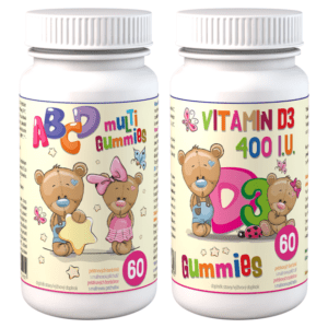 CLINICAL ABCD Multi Gummies + D3 Gummies 2 x 60 pektinových bonbónů