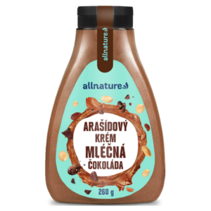 ALLNATURE Arašídový krém s mléčnou čokoládou 260 g