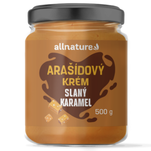 ALLNATURE Arašídový krém slaný karamel 500 g