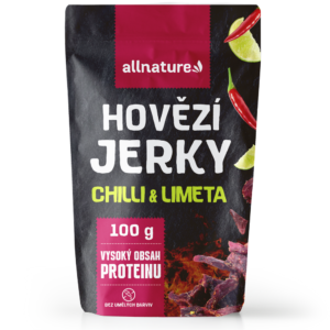 ALLNATURE BEEF Chilli & Lime Jerky sušené maso 100 g