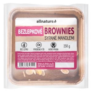 ALLNATURE Bezlepkové brownies sypané mandlemi čerstvé 150 g