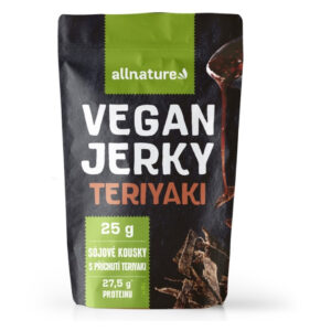 ALLNATURE Vegan Teriyaki Jerky sušené sójové kousky 25 g