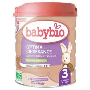 BABYBIO Optima 3 Pokračovací kojenecké mléko od 10 měsíce do 3 let BIO 800 g