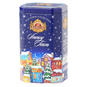 BASILUR Old town snowy town blue černý sypaný čaj v plechu 75 g