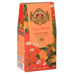 BASILUR Vintage blossoms citrus bliss černý čaj sypaný 75 g