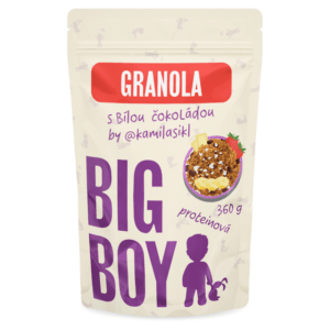 BIG BOY Proteinová granola s bílou čokoládou by KamilaSikl 360 g