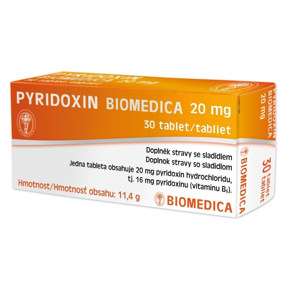 BIOMEDICA Pyridoxin 20 mg 30 tablet