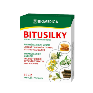 BIOMEDICA Bitusilky bylinné s medem 15+2 pastilek