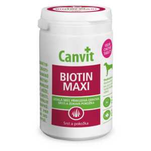 CANVIT Biotin Maxi ochucené pro psy 230 g