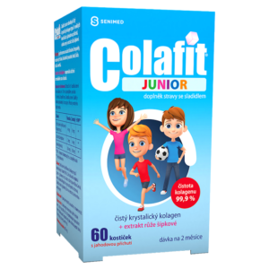 COLAFIT Junior s jahodovou příchutí 60 kostiček