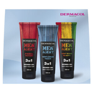 DERMACOL Men Agent mix sprchových gelů Dárkové balení