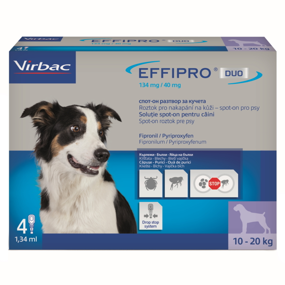 EFFIPRO DUO 134/40 mg spot-on pro psy M (10-20 kg) 1