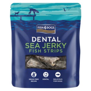 FISH4DOGS Dentální pamlsky pro psy mořská ryba proužky 100 g