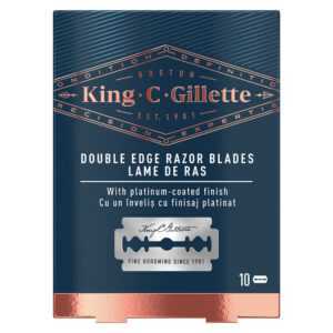 GILLETTE King Double Edge Náhradní žiletky 10 ks