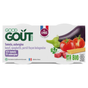 GOOD GOUT  Bio špagety s lilkem a hovězím masem 8m+ 2 x 190 g