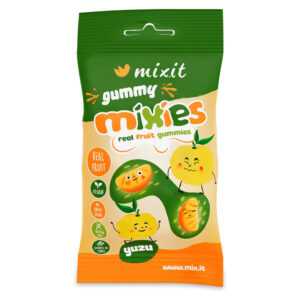 MIXIT Gummy mixies yuzu přírodní želé bonbóny 35 g