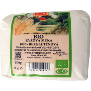 J.VINCE 100% Bezlepková rýžová mouka BIO 500 g