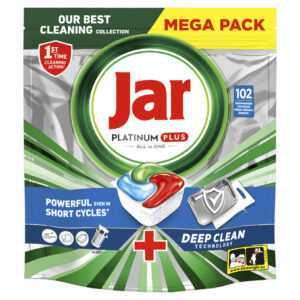 JAR Tablety do myčky Platinum Plus Blue Deep Clean 102 kusů