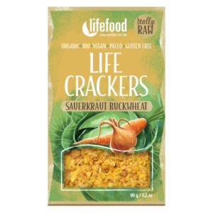 LIFEFOOD Crackers zelňáky s kyselým zelím RAW BIO 90 g