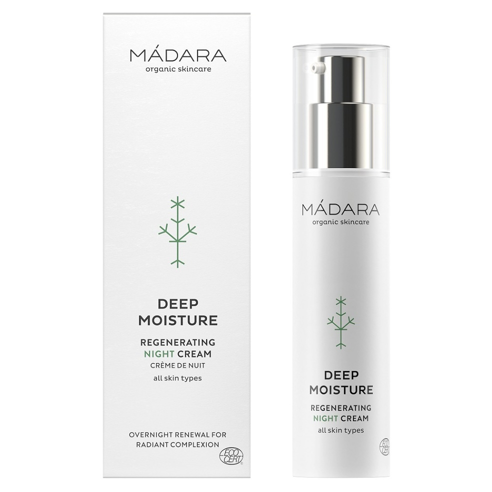 MÁDARA Deep Moisture Hloubkově hydratační regenerační noční krém 50 ml