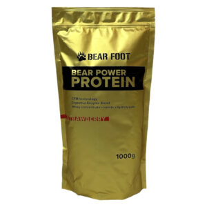 BEAR FOOT Bear power syrovátkový koncentrát CFM protein jahoda 1000 g