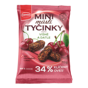 SEMIX Mini müsli tyčinky s višněmi bez lepku 70 g