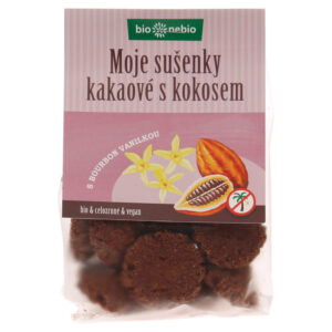 BIO NEBIO Moje sušenky kakaové s kokosem BIO 130 g