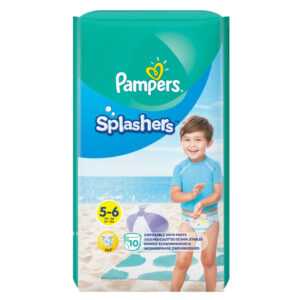 PAMPERS Splashers vel.5-6  14+kg Kalhotkové plenky do vody 10 ks