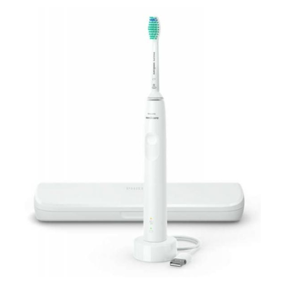 PHILIPS Sonicare 3100 HX3673/13 Sonický elektrický zubní kartáček a cestovní pouzdro bílé