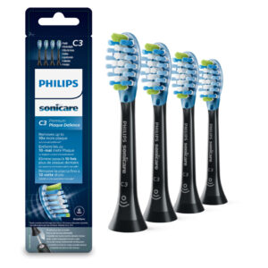 PHILIPS SONICARE Premium Plaque Defense HX9044/33 náhradní hlavice černá 4 ks