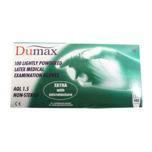 Rukavice DUMAX latex.nest.M 100ks pudr