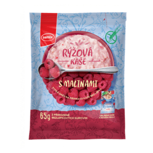 SEMIX Rýžová kaše s malinami bez lepku 65 g