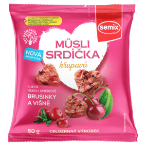 SEMIX Srdíčka s brusinkami a višněmi 50 g