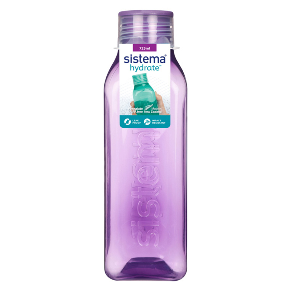 SISTEMA Hydrate Láhev Square šroubovací víčko fialová 725 ml