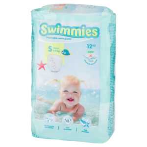 SWIMMIES Plenkové kalhotky S 4-9kg 12 kusů