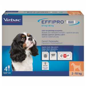 EFFIPRO DUO 67/20 mg spot-on pro psy S (2-10 kg) 0