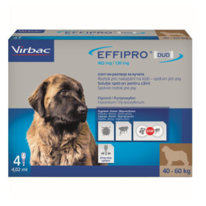 EFFIPRO DUO 402/120 mg spot-on pro psy XL (40-60 kg) 4