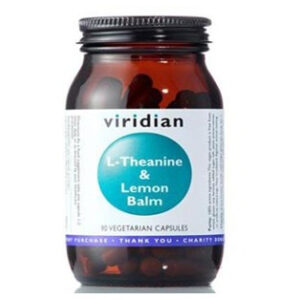 VIRIDIAN Nutrition L-Theanine & Lemon Balm 90 kapslí