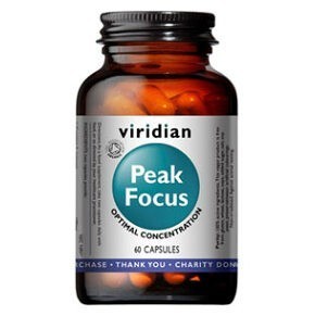 VIRIDIAN Nutrition Organic Peak Focus 60 kapslí