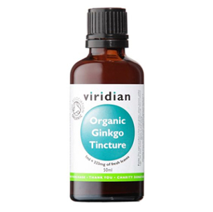 VIRIDIAN Nutrition organic ginkgo biloba tincture 50 ml