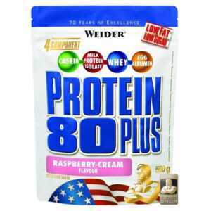 WEIDER Protein 80 plus malina a smetana 500 g