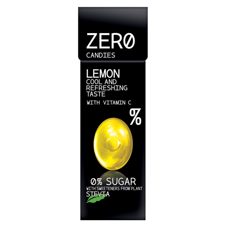 ZERO CANDIES Lemon candies 0% bonbóny 32 g